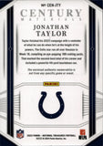 2023 Jonathan Taylor Panini National Treasures CENTURY MATERIALS JERSEY 09/99 RELIC #CEN-JTY Indianapolis Colts