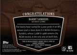 2007 Barry Sanders Topps Triple Threads TRIPLE JERSEY 17/27 RELIC #TTR46 Detroit Lions HOF