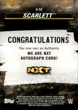 2021 Scarlett Topps WWE WE ARE NXT BLUE AUTO 48/50 AUTOGRAPH #A-SC NXT