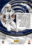 2023 Josh Downs Panini Spectra CELESTIAL ROOKIE AUTO 09/75 AUTOGRAPH RC #RAU-JDO Indianapolis Colts