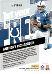 2023 Anthony Richardson Donruss Optic BLUE PRISM 1ST YEAR FRESH ROOKIE JERSEY RELIC #FYF-AR Indianapolis Colts