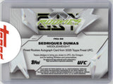 2025 Sedriques Dumas Topps Finest BLUE CHECKERBOARD REFRACTOR ROOKIE AUTO 34/75 AUTOGRAPH #FRA-SD Middlewight