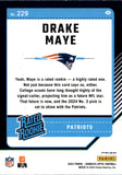 2024 Drake Maye Donruss Optic GREEN LASER RATED ROOKIE RC #229 New England Patriots 1