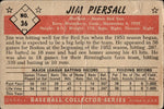 1953 Jim Piersall Bowman Black and White #36 Boston Red Sox BV $80