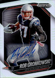 2025 Rob Gronkowski Panini Prizm Black HOLO SILVER AUTO AUTOGRAPH #52 New England Patriots