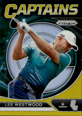 2024 Lee Westwood Panini Prizm CAPTAINS GOLD 8/10 Majesticks GC #83