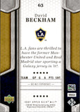 2007 David Beckham Upper Deck MLS Soccer #63 LA GALAXY