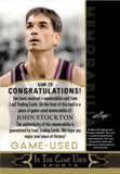 2024 John Stockton Leaf In the Game Used GAME USED MEMORABILIA JERSEY 1/50 Utah Jazz #GUM-29