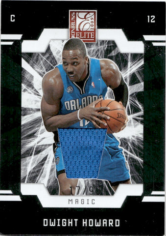 2009 Dwight Howard Panini Donruss Elite JERSEYS RELIC 17/99 Orlando Magic #85