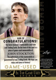 2024 John Stockton Leaf In the Game Used GAME USED MEMORABILIA JERSEY NUMBER 12/12 Utah Jazz #GUM-29