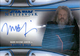 2021 Mark Boone Junior as Ranzar Malk Autograph Topps Star Wars Masterwork #MWA-MBO 76/99 BLUE FOIL AUTO
