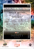 2022 Elizabeth Olsen as Scarlett Witch Upper Deck Allure INFINITY STONES SPACE STONE 296/299 #IS-9
