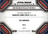 2022 The Amorer Topps Masterwork SOURCED FABRIC COSTUME RELIC CR-TA