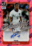 2024-25 Ezri Konsa Panini Donruss THE BEAUTIFUL GAME PINK ICE AUTO England #BG-EK