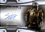 2021 Simon Kassianides as Axe Woves Autograph Topps Star Wars Masterwork #MWA-SK AUTO 1