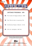 2024 Antonio Freeman Topps Finest FINEST GREATS BLUE GEOMETRIC REFRACTOR AUTO 98/99 Green Bay Packers #FG-AF