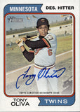 2023 Tony Oliva Topps Heritage 1974 REAL ONE AUTO Minnesota Twins #74RO-TO