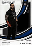 2022 Roman Reigns Panini Immaculate WWE STANDOUT SHIRT 09/99 RELIC #SM-RRN Friday Night Smackdown