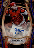 2025 Yadier Molina Topps Tribute PURPLE PILLARS OF THE GAME AUTO 43/50 AUTOGRAPH #PTGA-YADI St. Louis Cardinals