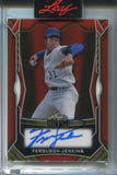 2025 Fergusin Jenkins Leaf Metal GOLD PRISMATIC AUTO 1/1 ONE OF ONE AUTOGRAPH #MA-FJ1 Chicago Cubs HOF