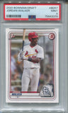 2020 Jordan Walker Bowman Draft 1ST BOWMAN PROSPECT PSA 9 #BD57 St. Louis Cardinals 3379