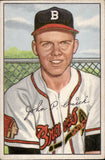 1952 John Cusick Bowman ROOKIE RC #192 Boston Braves BV $15