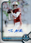 2021-22 Tanner McKee Bowman University Chrome 1ST BOWMAN REFRACTOR ROOKIE AUTO AUTOGRAPH RC #BCPA-TM Philadelphia Eagles