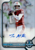 2021-22 Tanner McKee Bowman University Chrome 1ST BOWMAN REFRACTOR ROOKIE AUTO AUTOGRAPH RC #BCPA-TM Philadelphia Eagles