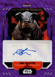 2023 Ian Whyte as Vetch Topps Finest Star Wars PURPLE WAVE REFRACTOR AUTO 69/75 AUTOGRAPH #FA-IW