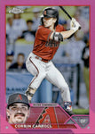 2023 Corbin Carroll Topps Chrome PINK REFRACTOR ROOKIE RC #95 Arizona Diamondbacks