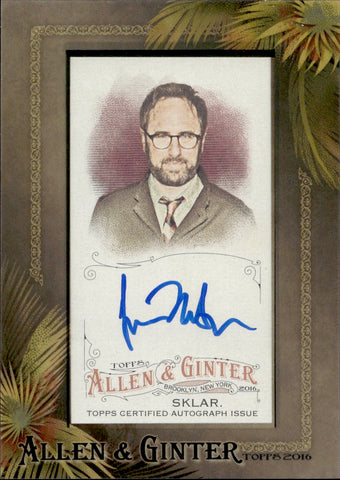 2016 Jason Sklar Topps Allen & Ginter MINI FRAMED AUTO AUTOGRAPH #AGA-JS Comedian