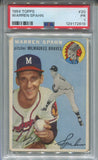 1954 Warren Spahn Topps PSA 1 #20 Milwaukee Braves HOF 2619