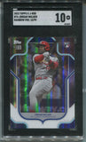 2023 Jordan Walker Topps X J-Rod RAINBOW FOIL ROOKIE 10/99 RC SGC 10 #74 St. Louis Cardinals 6037
