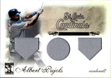 2009 Albert Pujols Topps Tribute REFRACTOR TRIPLE JERSEY 56/99 RELIC #91 St. Louis Cardinals