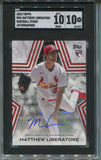 2023 Matthew Liberatore Topps ROOKIE BASEBALL STARS AUTO AUTOGRAPH SGC 10/10 #BSA St. Louis Cardinals 7637