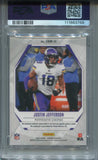 2023 Justin Jefferson Panini Phoenix GREEN VETERAN MATERIALS PATCH AUTO 22/25 AUTOGRAPH RELIC PSA 9 #VAM-JJ Minnestoa Vikings 3768