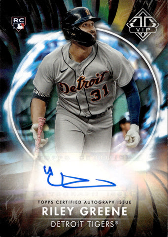 2023 Riley Greene Topps Transcendent VIP ROOKIE AUTO 02/23 AUTOGRAPH RC #VIPA-RG Detroit Tigers