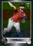 2022 Spencer Strider Topps Chrome ROOKIE AUTO AUTOGRAPH RC #RA-SS Atlanta Braves 2