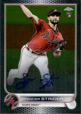 2022 Spencer Strider Topps Chrome ROOKIE AUTO AUTOGRAPH RC #RA-SS Atlanta Braves 2