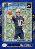 2024 Drake Maye Donruss Optic BLUE SCOPE RATED ROOKIE RC #229 New England Patriots
