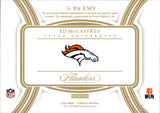 2025 Ed McCaffrey Pannini Flawless HOLO GOLD PATCH AUTO 14/25 AUTOGRAPH RELIC #PA-EMY Denver Broncos