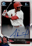 2018 Jose Adolis Garcia Bowman Chrome 1ST BOWMAN AUTO AUTOGRAPH #CPA-BW St. Louis Cardinals