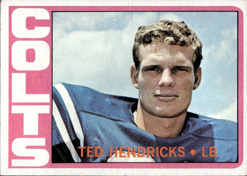 1972 Ted Hendricks Topps Baltimore Colts #93 BV$30