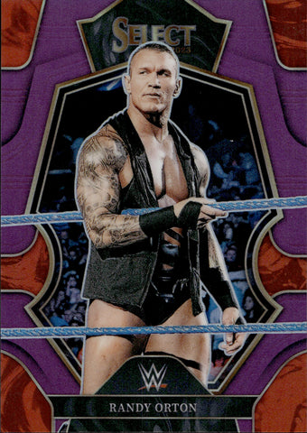 2023 Randy Orton Panini Select WWE PURPLE PREMIER LEVEL 01/99 #101 Monday Night Raw