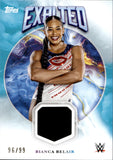 2025 Bianca Belair Topps Exalted WWE AQUA SHIRT RELIC #ER-BBR Friday Night Smackdown
