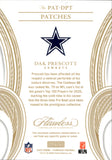 2025 Dak Prescott Panini Flawless PLATINUM BLUE NFL SHIELD 1/1 ONE OF ONE RELIC #PAT-DPT Dallas Cowboys