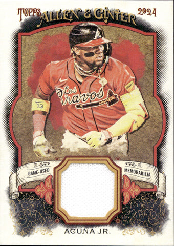 2024 Ronald Acuna Jr. Topps Allen & Ginter JERSEY RELIC #AGR-RA Atlanta Braves