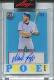 2023 Wade Boggs Leaf Pro Set Pure RED PAST AUTO 2/2 AUTOGRAPH #PSP-WB1 Boston Red Sox HOF