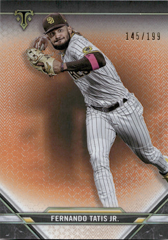 2021 Fernando Tatis Jr. Topps Triple Threads AMBER 145/199 #100 San Diego Padres