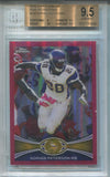 2012 Adrian Peterson Topps Chrome PINK REFRACTOR 047/399 BGS 9.5 #158 Minnesota Vikings 5646